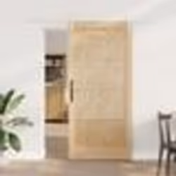 Porte coulissante vidaXL avec ensemble matériel 93x202 cm en bois massif de pin