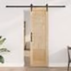 Porte coulissante vidaXL avec ensemble de matos 61x198,5 cm Bois solide en pin