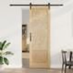 Porte Coulissante vidaXL avec Kit de Quincaillerie 78x232 cm Bois Massif Pin