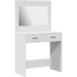 Coiffeuse Blanc 78.5 X 41 X 135 Cm Bois D'Ingénierie Vidaxl