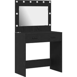 Coiffeuse Chêne Noir 78.5 X 41 X 135 Cm Bois D'Ingénierie Vidaxl