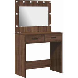 Coiffeuse Chêne Marron 78.5 X 41 X 135 Cm Bois D'Ingénierie Vidaxl