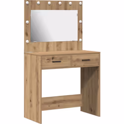 Cette table de maquillage allie praticité et style moderne, parfaite pour toute chambre. Elle est faite en bois d'ingénierie ...