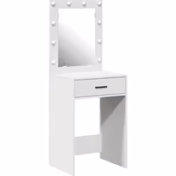 Cette table de maquillage est à la fois stylée et pratique, un must-have pour toutes les chambres. Fabriquée en bois d'ingéni ...