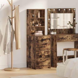 Haut Armoire Chêne fumé 40 x 41 x 135 cm Bois d'ingénierie Vidaxl