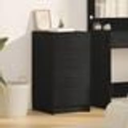 Buffet moderne - vidaXL - Chêne noir - 4 tiroirs - Bois dingénierie - Finition mate
