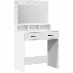 Cette coiffeuse est un meuble stylé pour les chambres modernes. Son design minimaliste met en avant la simplicité et l'utilit ...