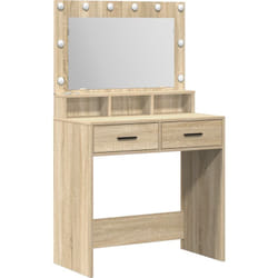 Coiffeuse avec lumière led Chêne Sonoma 79x41x135 cm Vidaxl