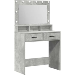 Coiffeuse Gris Béton 79 X 41 X 135 Cm Bois D'Ingénierie Vidaxl