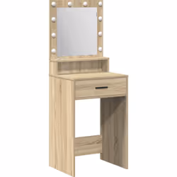 Cette Table de Vanity Moderne mêle style et pratique. Elle est top pour se maquiller ou se préparer, avec une belle finition  ...