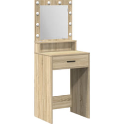 Coiffeuse avec lumières led en Chêne Sonoma 50x41x135 cm Vidaxl