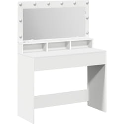 Coiffeuse avec miroir Blanc 100 x 41 x 135 cm Bois d'ingénierie Vidaxl