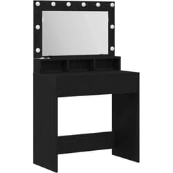 Coiffeuse Chêne Noir 79 X 41 X 135 Cm Bois D'Ingénierie Vidaxl
