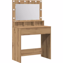Cette table de maquillage stylée combine fonctionnalité et élégance, ce qui en fait un excellent ajout à n'importe quelle cha ...