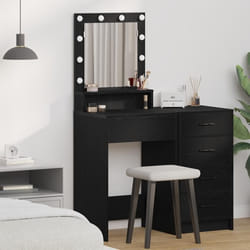 Coiffeuse Chêne Noir 50 X 41 X 135 Cm Bois D'Ingénierie Vidaxl