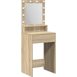 Coiffeuse avec éclairage led en chêne Sonoma, 50x41x135 cm Vidaxl