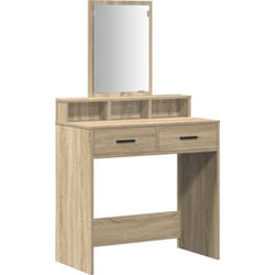 Table de maquillage avec tiroirs en chêne Sonoma 79x41x140 cm Vidaxl