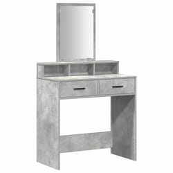 Coiffeuse Gris Béton 79 X 41 X 140 Cm Bois D'Ingénierie Vidaxl