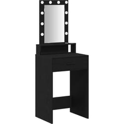 Table de Toilette Noir 50 x 41 x 140 cm Bois d'ingénierie Vidaxl