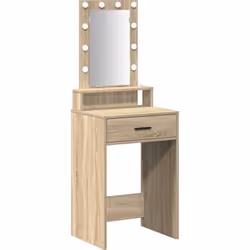 Cette coiffeuse moderne combine style et fonctionnalité, parfaite pour toute chambre actuelle. Fabriquée en bois d'ingénierie ...