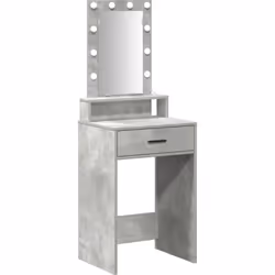 Cette coiffeuse moderne combine style et fonctionnalité, parfaite pour toute chambre actuelle. Fabriquée en bois d'ingénierie ...