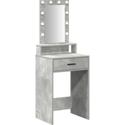 Table de Toilette Gris 50 x 41 x 140 cm Bois d'ingénierie Vidaxl