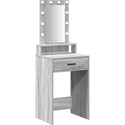 Coiffeuse avec lumière led grise Sonoma 50x41x140 cm Vidaxl