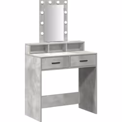 Cette table de maquillage moderne donne du style à n'importe quelle chambre avec son design chic, parfait pour le maquillage  ...