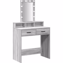 Cette vanité grise sonoma moderne est un ajout stylé à n'importe quelle chambre, te offrant un coin pratique pour te maquille ...
