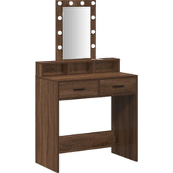 Table de Toilette Marron 79 x 41 x 140 cm Bois d'ingénierie Vidaxl