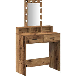 Table de Toilette Marron 79 x 41 x 140 cm Bois d'ingénierie Vidaxl