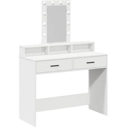 Table de Toilette Blanc 100 x 41 x 140 cm Bois d'ingénierie Vidaxl