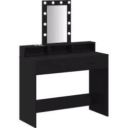 Cette coiffeuse moderne combine style et fonctionnalité, parfaite pour toute chambre actuelle. Fabriquée en bois d'ingénierie ...