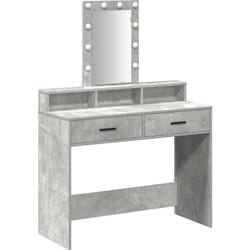 Coiffeuse avec éclairage led Gris béton 100x41x140 cm Vidaxl