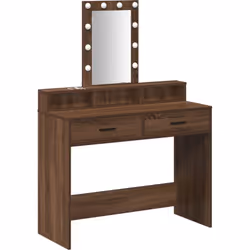 Cette coiffeuse moderne combine style et fonctionnalité, parfaite pour toute chambre actuelle. Fabriquée en bois d'ingénierie ...