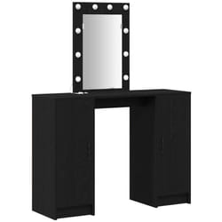 Table De Toilette Noir 102 X 33 X 135 Cm Bois D'Ingénierie Vidaxl