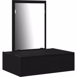 Cette table de maquillage murale fusionne style moderne et praticité, c'est un choix parfait pour toute chambre ou coin beaut ...