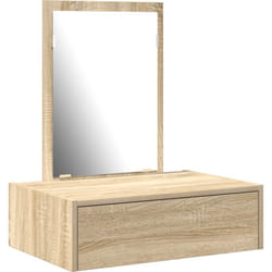 Vidaxl - Table de Maquillage Murale Chêne de Sonoma 60x40x70 cm