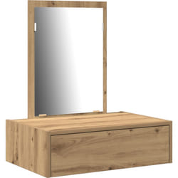 Vidaxl - Table de maquillage murale en chêne 60x40x70 cm