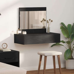 Table De Toilette Noir 83 X 40 X 70 Cm Bois D'Ingénierie Vidaxl