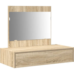 Table de Maquillage Suspendue Chêne de Sonoma 83x40x70 cm Vidaxl