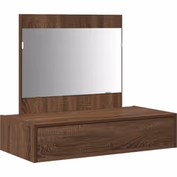 Cette table de maquillage murale, c'est le combo parfait entre style moderne et praticité, un incontournable pour ta chambre  ...