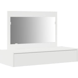 Table de maquillage murale blanche 100x40x70 cm Vidaxl