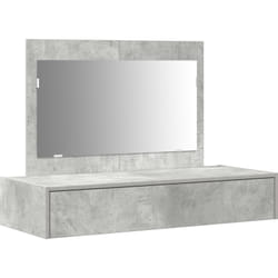 Table de maquillage murale Gris béton 100 x 40 x 70 cm Vidaxl