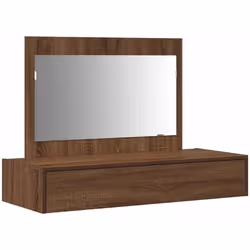 Cette table de maquillage moderne mixe design épuré et praticité, avec une esthétique simple et une bonne utilité au quotidie ...