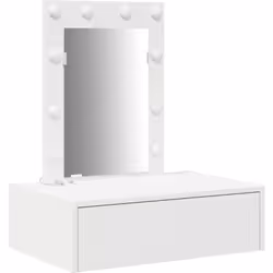 Cette table de maquillage murale avec lumières LED combine style élégant et utilisation pratique, c’est un ajout génial à n'i ...