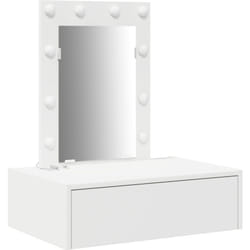 Vidaxl - Table de Maquillage Murale avec Lumières led - Blanc