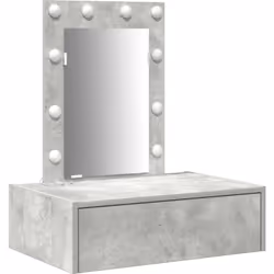 Cette table de maquillage murale allie élégance et praticité, parfaite pour une chambre moderne ou un coin toilettage. Son lo ...