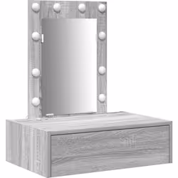 Cette table de maquillage murale mélange le style moderne et les fonctionnalités pratiques, ce qui en fait un super choix pou ...