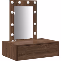 Cette table de maquillage murale mélange modernité et intelligence dans son design, ce qui en fait un super choix pour n'impo ...